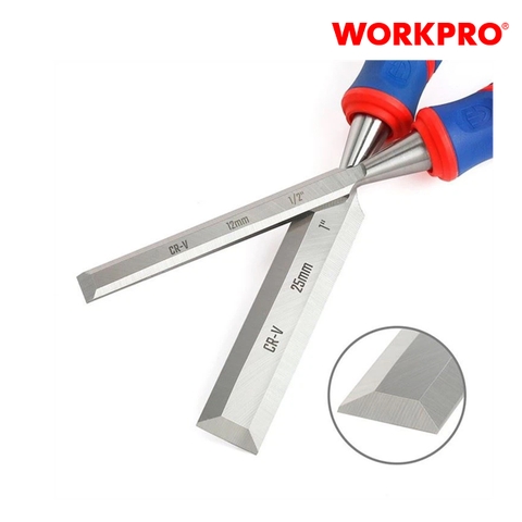 Dùi đục gỗ 3 cái kích thước 1/2 inch, 13/16 inch, 1 inch (12,20,25mm) Workpro - WP201301