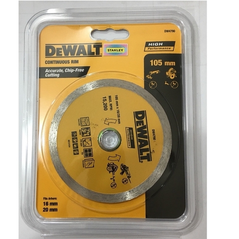 Đĩa cắt ướt 105x20x7mm DEWALT DW4790-B1