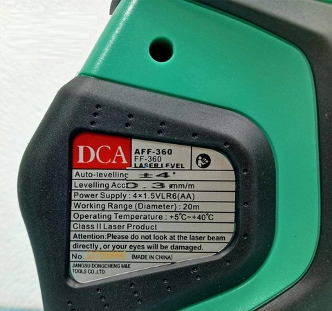 Máy đo mức cân bằng tia laser DCA AFF360 chính hãng