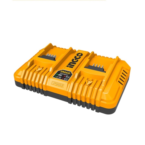 INGCO Bộ đế sạc siêu nhanh 20V đôi FCLI2024