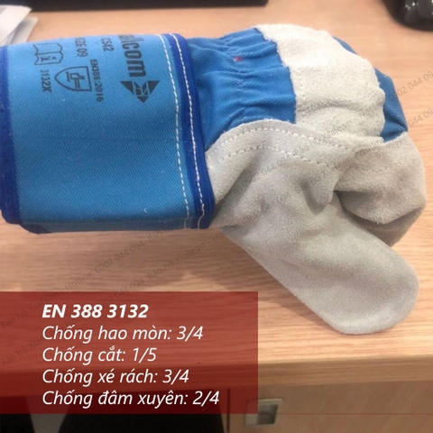 Găng tay hàn vải da Mallcom C542