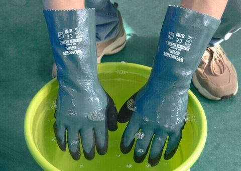 Găng tay chống dầu Wonder Grip WG-528L phủ nitrile