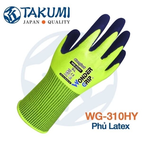 Găng Tay Bảo Hộ Lao Động Phủ Latex WG-310HY Bám Dính Linh Hoạt