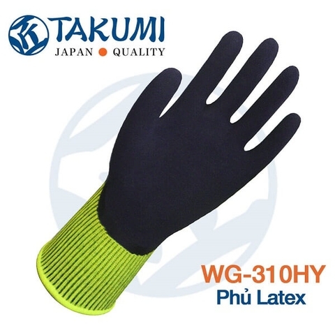 Găng Tay Bảo Hộ Lao Động Phủ Latex WG-310HY Bám Dính Linh Hoạt