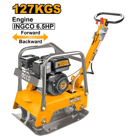 Máy Đầm Nén Bê Tông Dùng Xăng 4.8Kw(6.5HP)-127kg INGCO GCP125-2