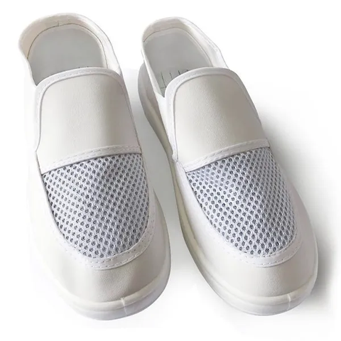 Giày Phòng Sạch ESD 4 Lỗ Lưới Trên