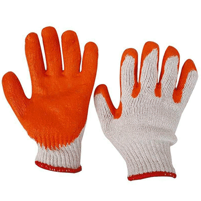 Găng Tay Sợi Phủ Cao Su Một Mặt Dày 80g