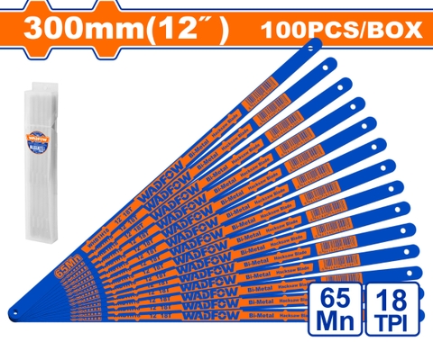 Lưỡi cưa khung cưa sắt 300mm 18T WadFow WHB1H18