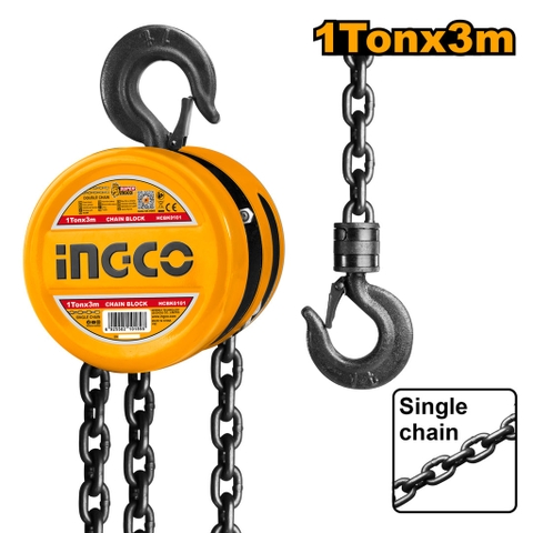 Bá Lăng Xích 1 Tấn Độ Cao Nâng 3m INGCO HCBK0101