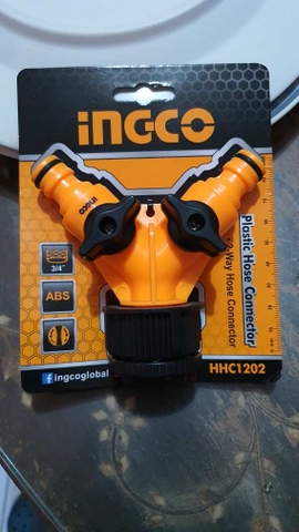 Đầu nối ống nước 2 đầu INGCO HHC1202