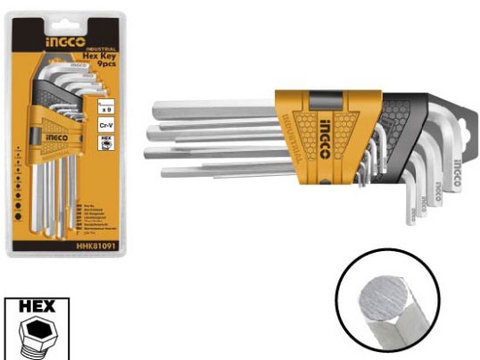 BỘ LỤC GIÁC BẰNG DÀI 9 CÂY INGCO HHK11091 chính hãng