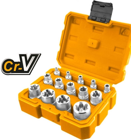 Bộ 14 đầu tuýp ngôi sao INGCO HKTETS0114 chính hãng