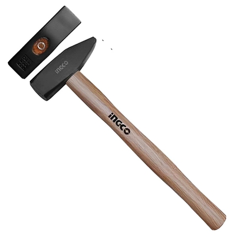 Búa đinh đầu dẹp và vuông cán gỗ INGCO HMH041000
