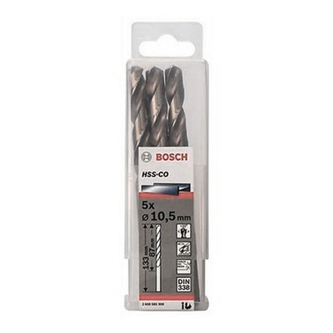 Mũi Khoan INOX HSS-Co 10.5mm (Hộp 5 Mũi) Bosch 2608585900