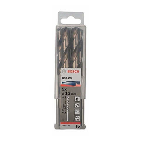 Mũi Khoan INOX HSS-Co 12mm (Hộp 5 Mũi) Bosch 2608585903