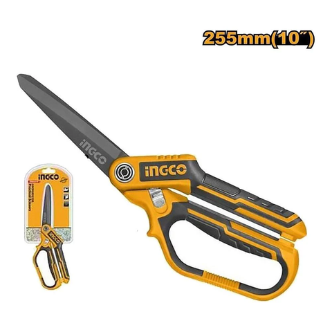 Kéo Cắt Lưỡi Dài Tay Cầm Cao Su 255mm(10 inch) INGCO HSCRS832558