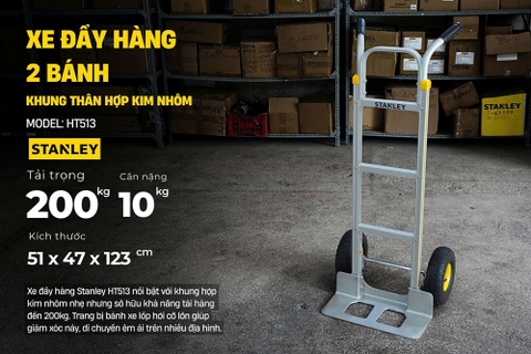Xe Đẩy Hàng 2 Bánh Chuyên Dụng Công Nghiệp 200kg Stanley HT513