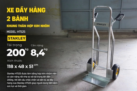 Xe đẩy hàng 2 bánh 200kg Stanley HT525