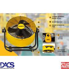Quạt Công nghiệp Dewalt 20″ DXF2035