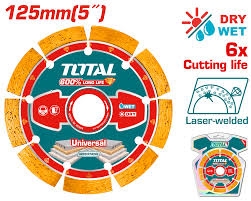 Đĩa cắt gạch hàn laser 125mm Total TAC2171251