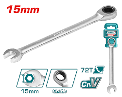 Cờ Lê Vòng Miệng Tự Động Hai Chiều 15mm Total TCSPAR151