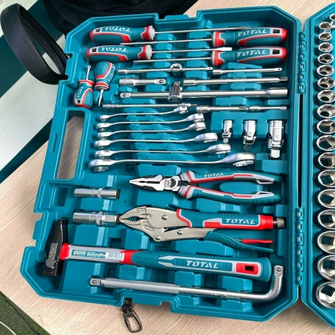 Bộ 165 đồ nghề sửa chữa xe Total THKTHP61657