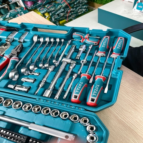 Bộ 165 đồ nghề sửa chữa xe Total THKTHP61657