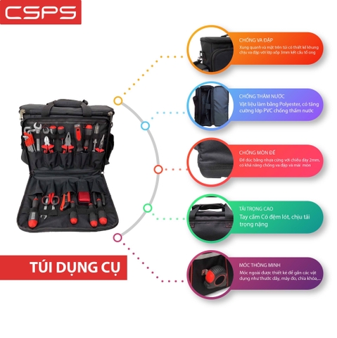 Túi dụng cụ CSPS 42cm chính hãng