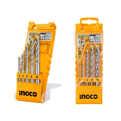 Bộ 5 mũi khoan bê tông đuôi trơn AKD3051