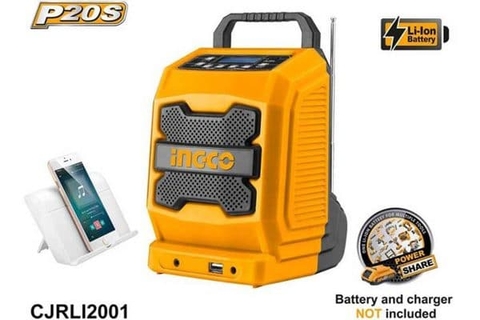 Radio công trường dùng pin 20V INGCO - CJRLI2001