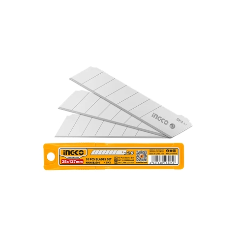 Bộ 10 Lưỡi Dao Rọc Giấy 25x127mm INGCO HKNSB2501