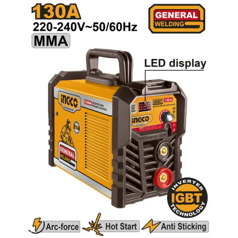 Máy Hàn Điện Tử MMA 130A 75V INGCO ING-MMA13028