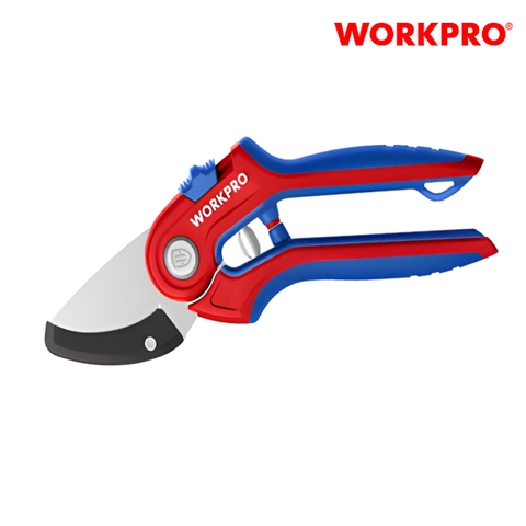 Kéo cắt tỉa cành, tay cầm bằng nhựa, lưỡi dao SK5, kích thước: 8 inches Workpro - WP332010