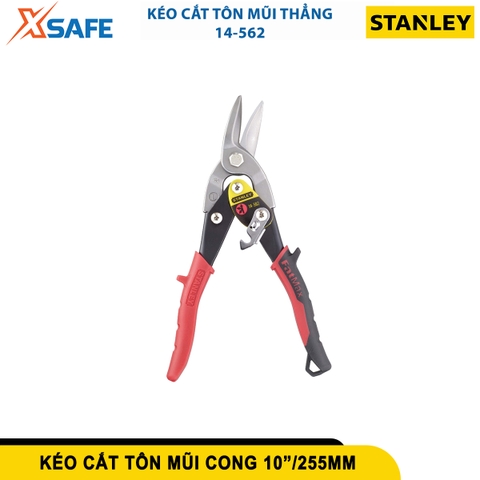 Kéo cắt tôn MAXSTEEL mũi cong trái 10in - cán đỏ STANLEY 14-562-22