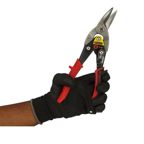 Kéo cắt tôn MAXSTEEL mũi cong trái 10in - cán đỏ STANLEY 14-562-22