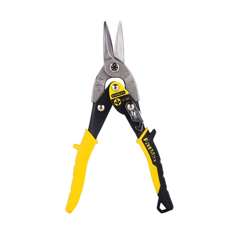 Kéo cắt tôn MAXSTEEL mũi thẳng 10 in - cán vàng STANLEY 14-563-22