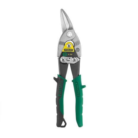 Kéo cắt tôn MAXSTEEL mũi cong phải 10in - cán xanh STANLEY 14-564-22