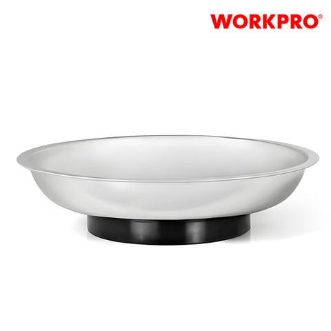 Khay đựng dụng cụ hình tròn, bằng thép không gỉ, kích thước: 148mm Workpro - WP314001