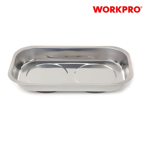 Khay đựng dụng cụ hình chữ nhật, thép không gỉ Workpro -  WP314002