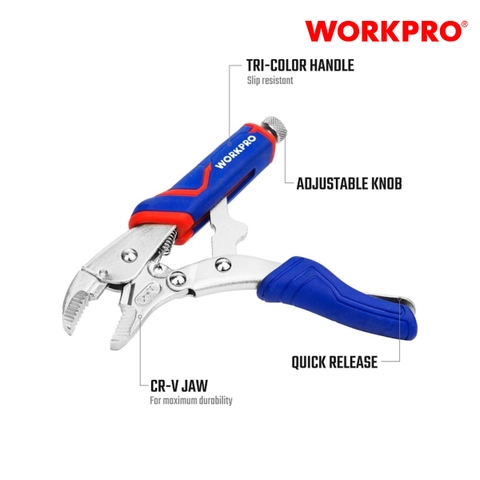 Kìm bấm bằng thép CR-V 10 inch 250mm Workpro - WP231074