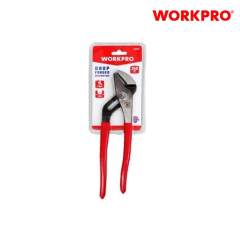 Kìm bơm nước dùng để kẹp, điều chỉnh được, kích thước lưỡi 10 inch 250mm Workpro - WP231010