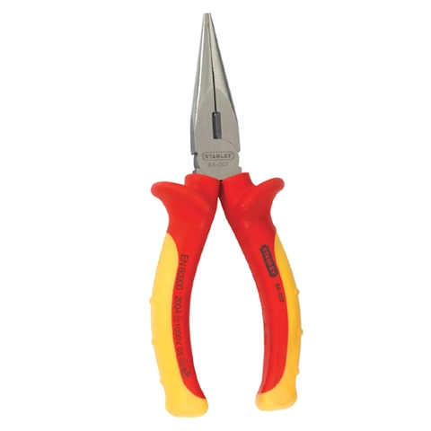 Kìm nhọn chuyên dụng 8in/200mm, cao cấp cách điện 1000V STANLEY 84-007