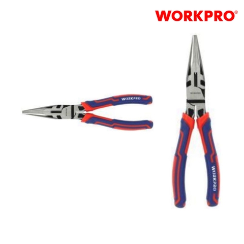 Kìm nhọn bằng thép CR-V 8 inch Workpro - WP231102