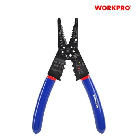 Kìm tuốt dây đa năng mũi dài, kích thước 200mm Workpro - WP291003