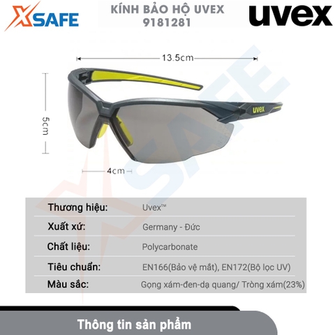 Kính bảo hộ Uvex 9181281