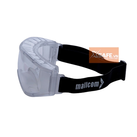 Kính bảo hộ chống hóa chất Mallcom Cirrus - Đeo được với kính cận