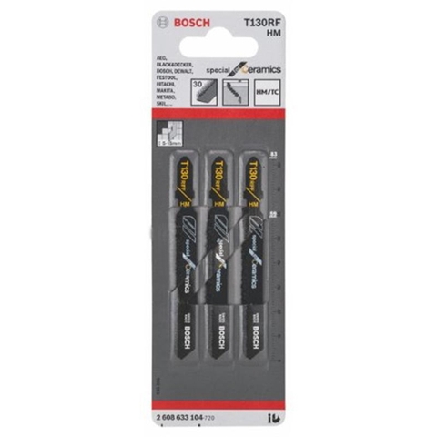 Lưỡi Cưa Lọng T 130 RIFF (Bộ 3 Lưỡi) Bosch 2608633104