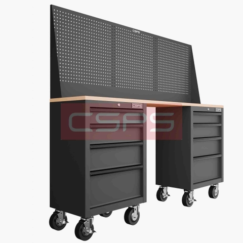 Tủ dụng cụ CSPS 183cm - 2 tủ màu đen/đỏ