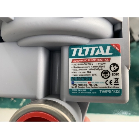 Máy bơm nước điều khiển tự động TOTAL TWPS102