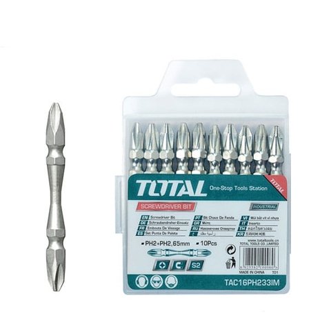 PH2 Mũi siết vít bake 2 đầu 65mm Total TAC16PH233IM